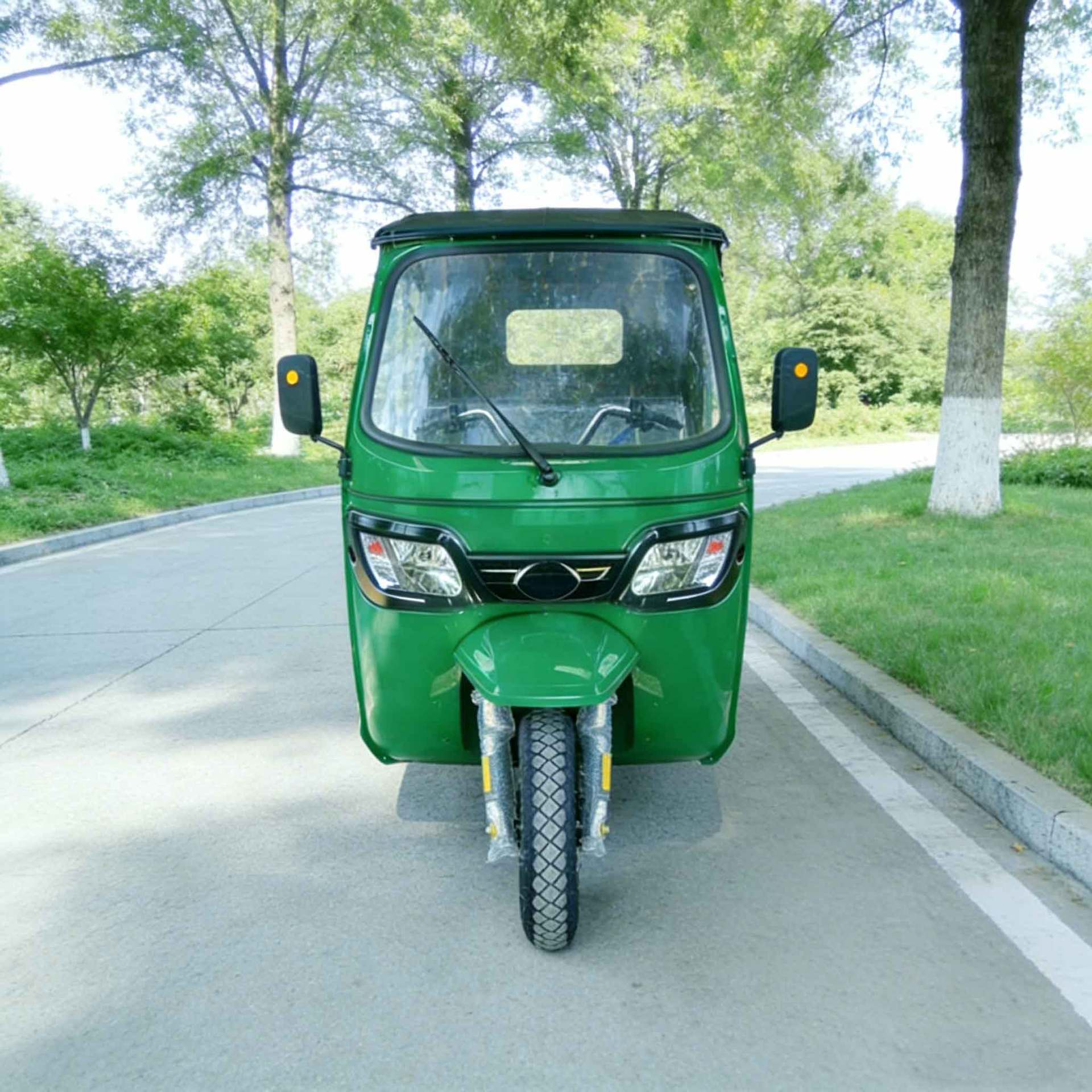 Cross-border passenger-carrying fuel-powered tricycle for passenger transportation, foreign trade export, tuktuk, Indian passenger-carrying vehicle export
