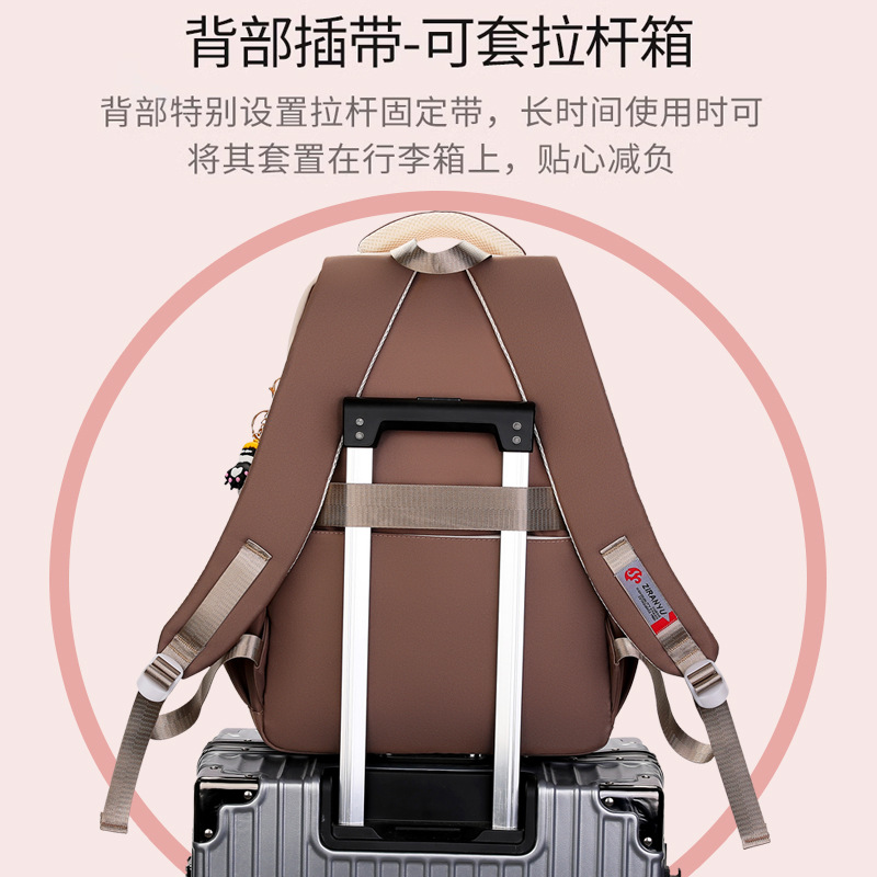 Nueva mochila femenina estudiante de escuela primaria mochila de Grado tres a seis de gran capacidad niños y niñas ligera reducción de carga mochila de protección de la columna vertebral