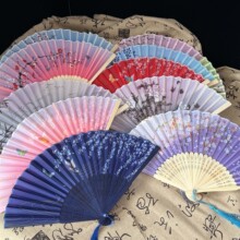 折扇古典中风女式夏日随身古装古代汉服折叠小竹扇批发便携古风