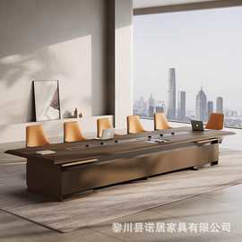 创意会议室大型会议桌长桌工作台办公室桌椅组合简约现代阅览桌