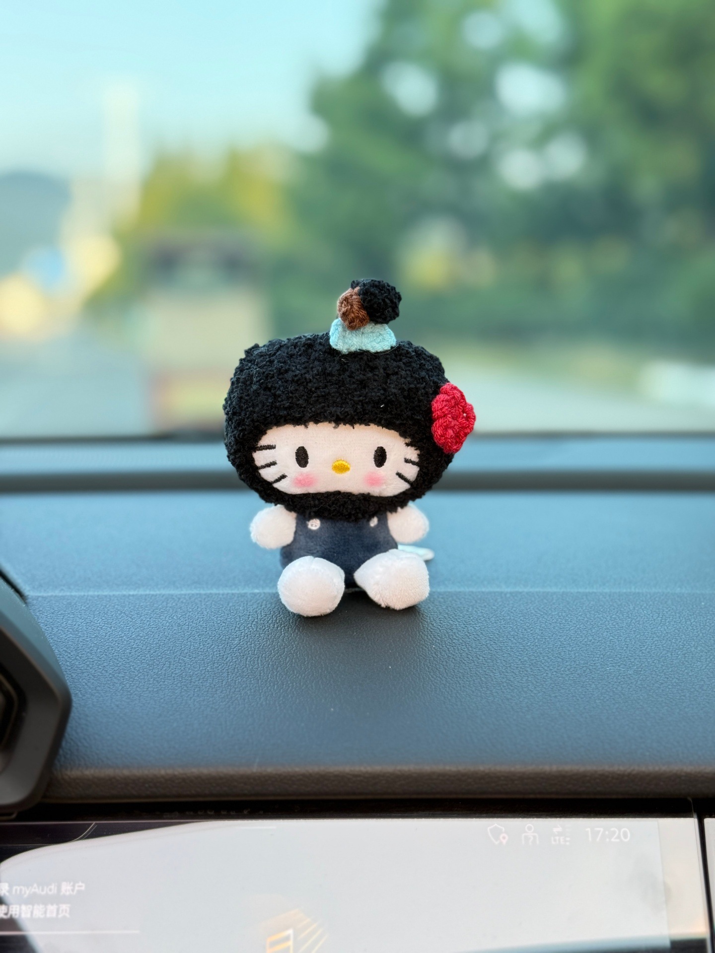 Cartoon Plush Cute Doll Car Ornaments 2025 New Car Dashboard Center Console Car Interior Decorations