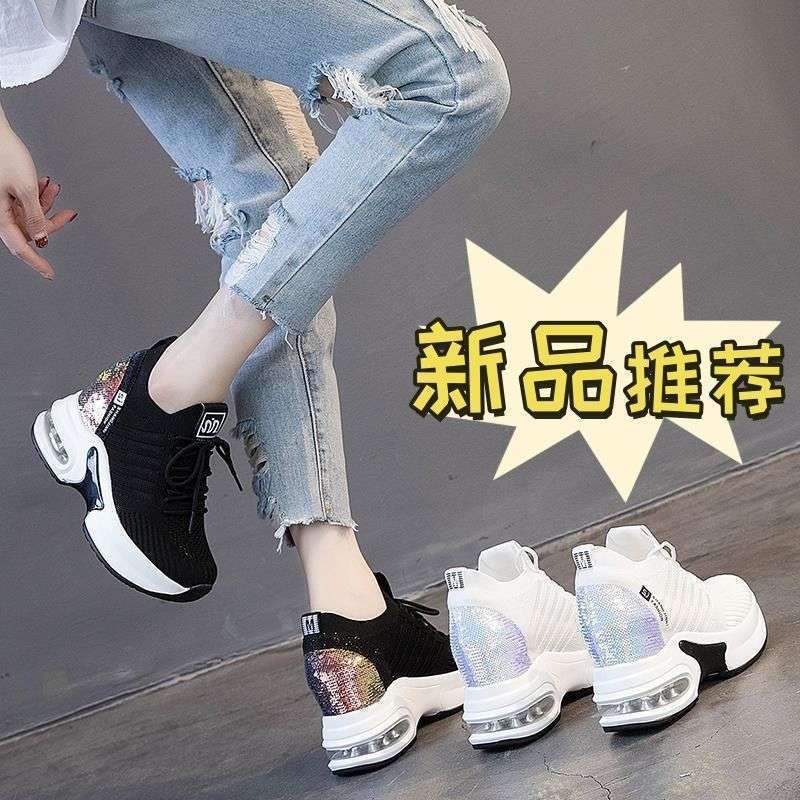 Zapatos de moda de verano nuevos zapatos casuales de tamaño pequeño, zapatos deportivos blancos con suela gruesa, zapatos de primavera para mujeres