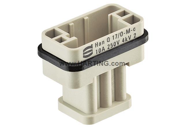 HARTING浩亭重载连接器 航空插头09120173001 HanQ 17/0-M-c 10A