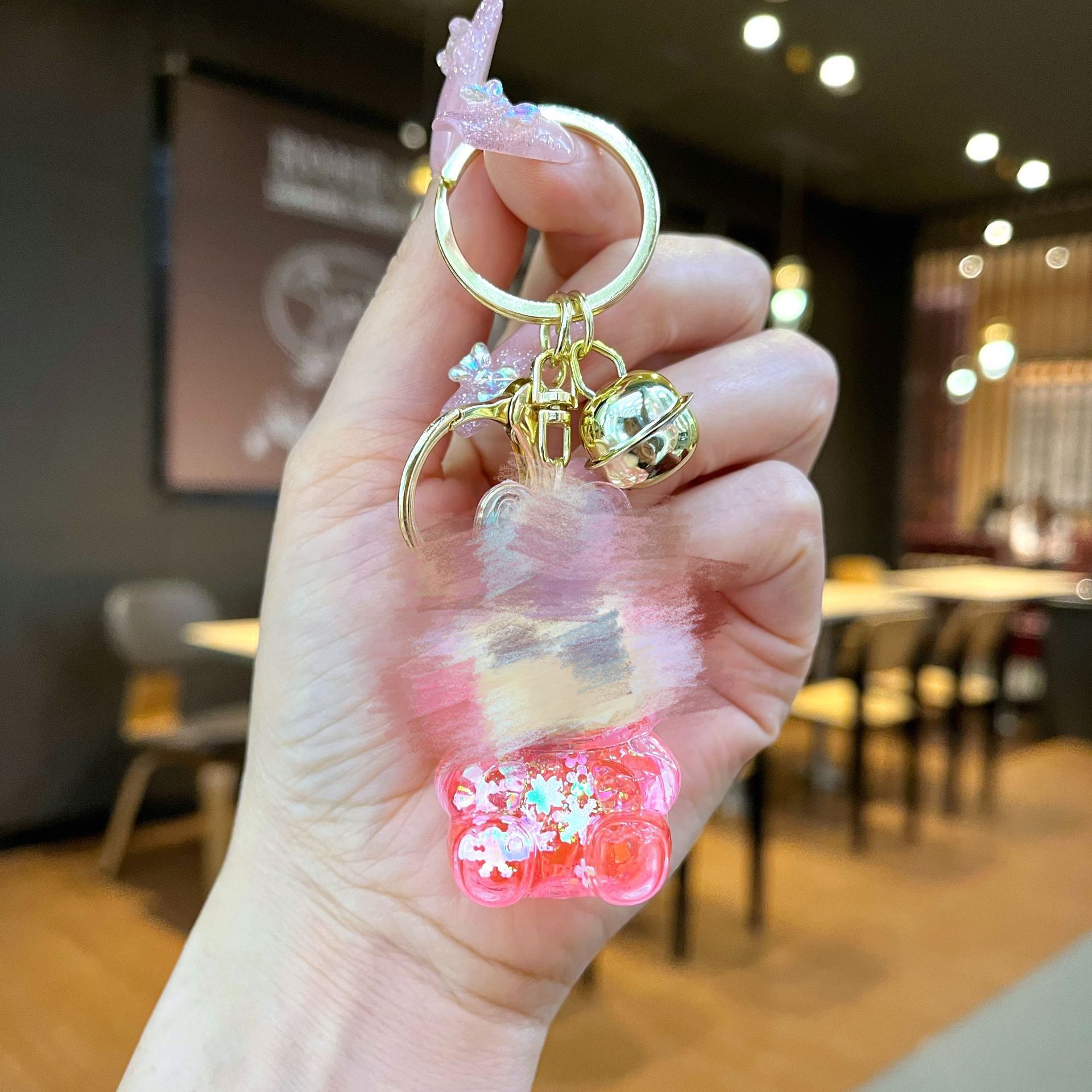 골드 하드웨어 [핑크] 야광 플래시 스몰 천