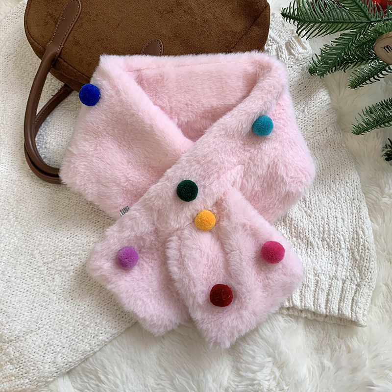 Bufandas de Navidad collar invierno caliente 2025 nuevo veludo engrosado collar de lana caliente bufandas al por mayor