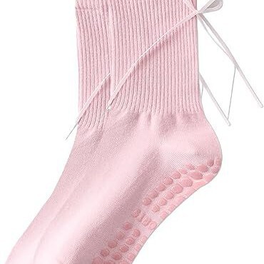 Free Sample Socks, Pilates Socks with Grip, Women's Ribbon Bow Yoga Socks, Crew Cotton Non-Slip Socks Free Sample Socks, Pilates Socks with Grip, Women's Ribbon Bow Yoga Socks, Crew Cotton Non-Slip Socks