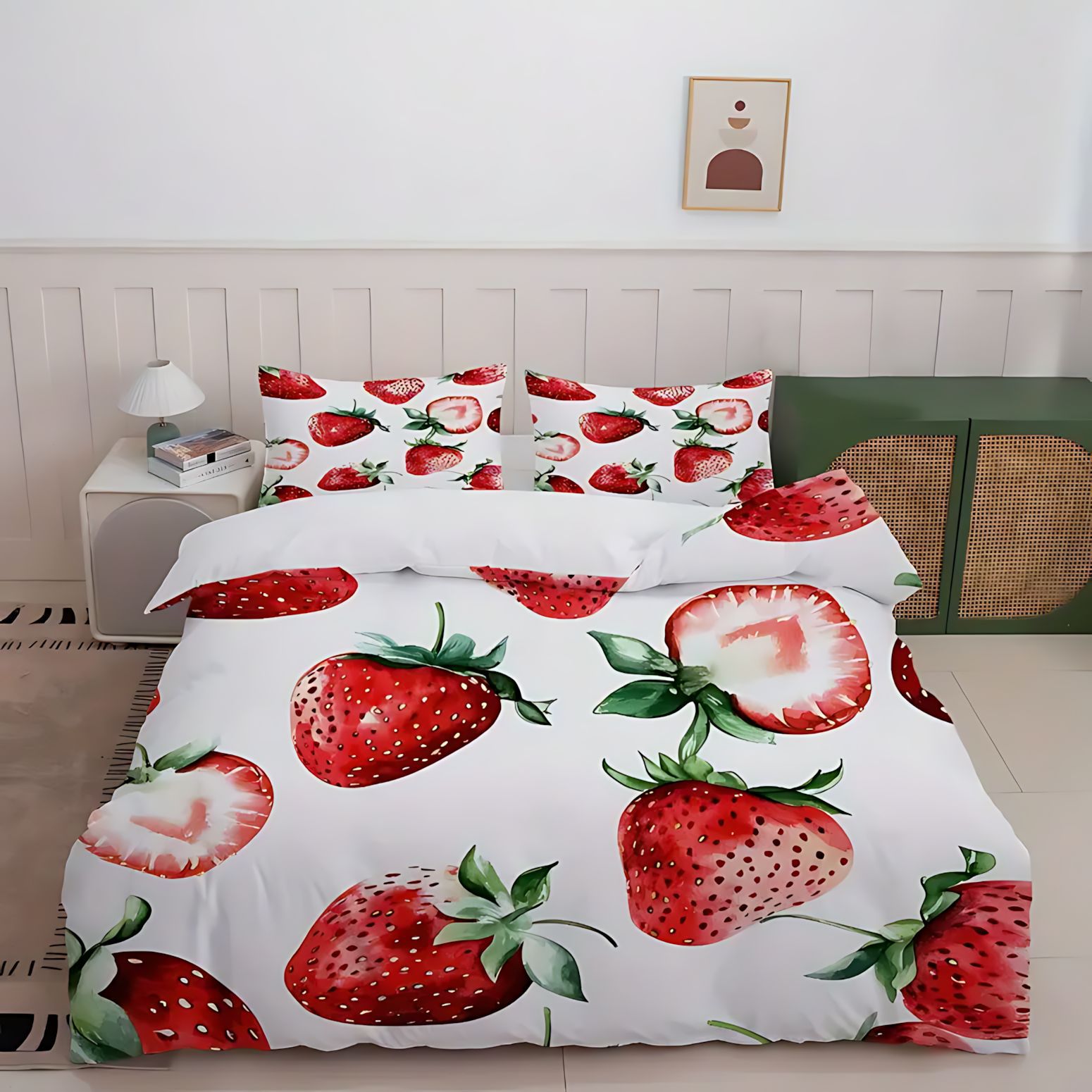 TEMU / JIT Colorful Fruit Series Pattern HD Impresión Digital Brilliant Sleeve Cover Kit