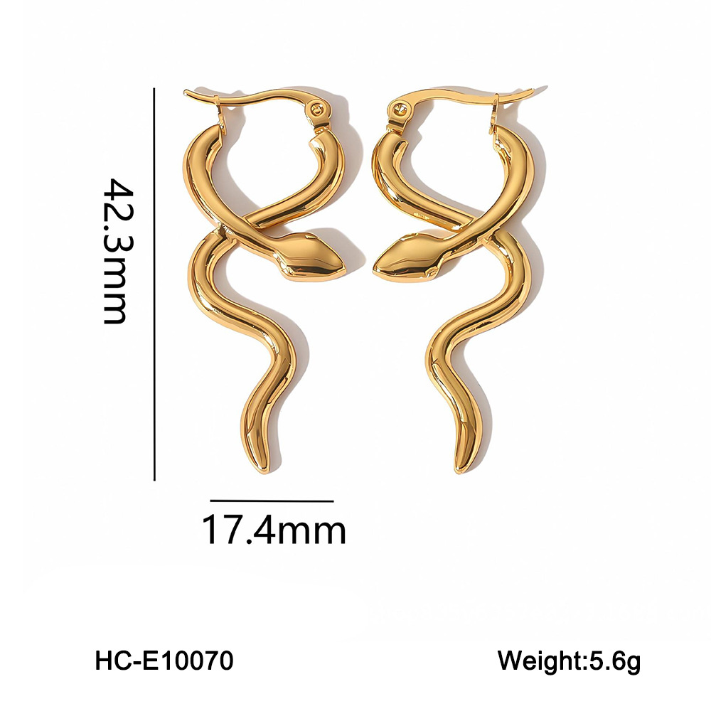9g Weight Ion Plating (IP) Gold Plating Process 316 Stainless Steel Ear Needle Material 18K Real Gold Plated Plating Material Earrings Classification 1 Pair Quantity Casual Occasion 304 Stainless Steel Material Geometric Pattern Women's Gender Simple Style Style Waterproof Non Tarnish, Plating Craft Ion Plating (IP) Real Gold Plated Geometric Titanium Steel Simple Style Waterproof Non Tarnish Earrings 8