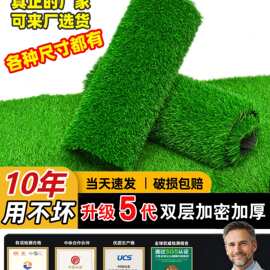 草坪地毯人造人工草皮绿色户外装饰假草塑料垫子阳台幼儿园猫