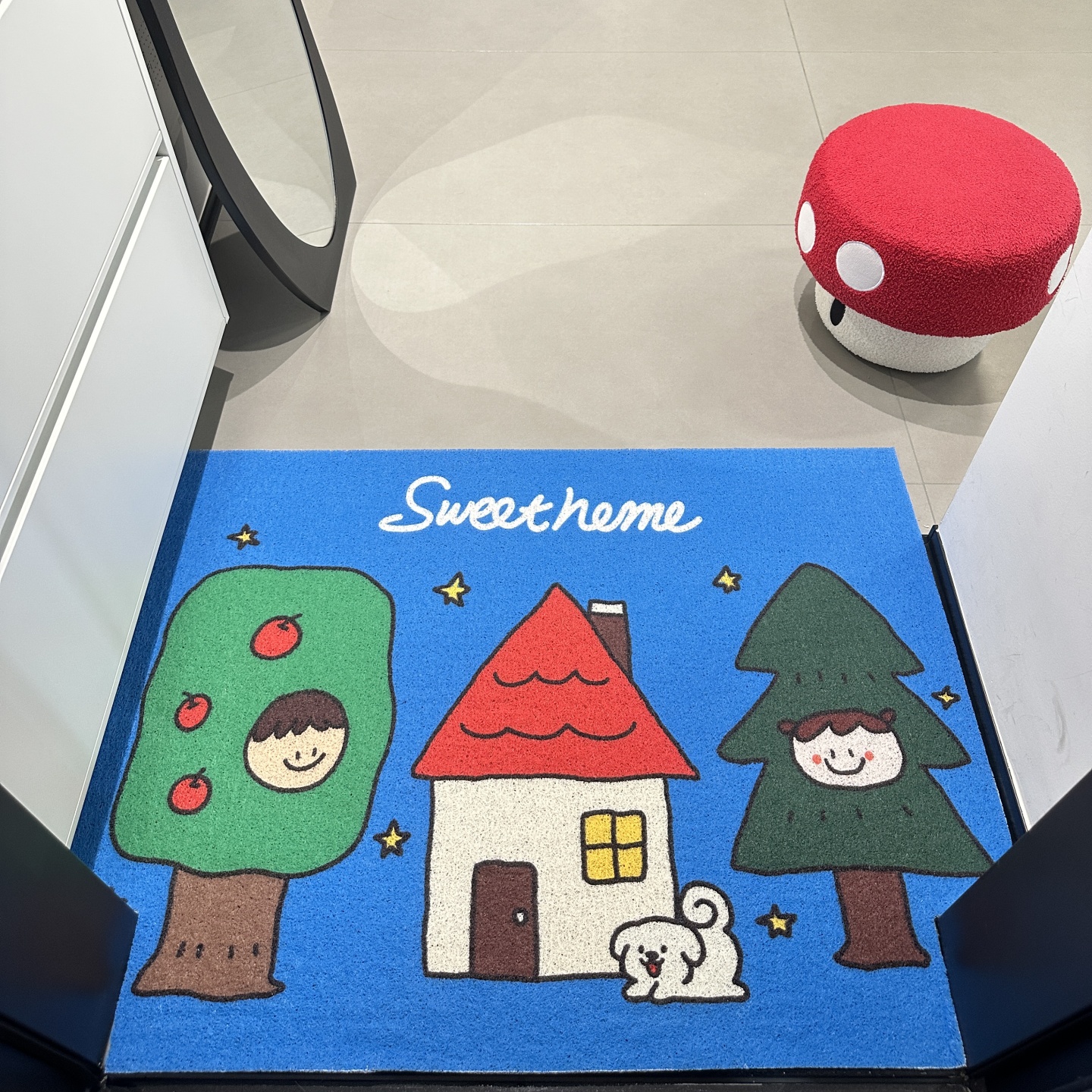 Dopamine Entry Floor Mat Entrance Sand Scraping Anti-Slip Foot Mat Household Cuttable Wear-Resistant Wire Loop Floor Mat