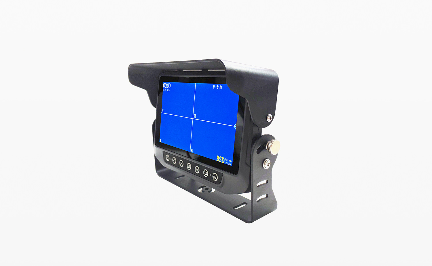 Car 7inch Waterproof Monitor for Forklift Outdoor Monitoring Video 1080P Hd Ahd Blind Spot Front and Rear Reversing Screen