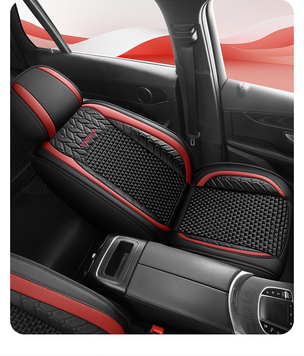 25 Years New Breathable Leather Ice Silk All-Inclusive Four-Season Universal Car Seat Cushion Seat Cover Manufacturer Wholesale Cross-Border