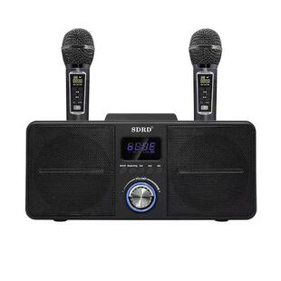 New Sd309 Dual Microphone Family Karaoke Audio Dedicated 3D Surround Subwoofer Wireless Microphone Singing Bluetooth