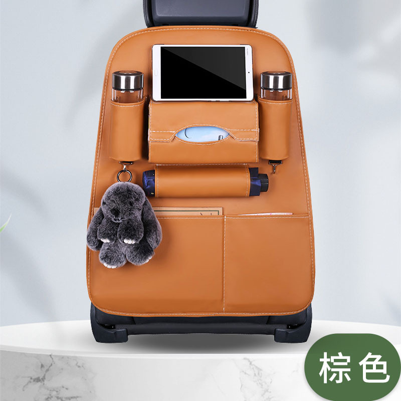 Car-mounted small table storage bag, car seat back hanging bag, storage box, useful item for car seat back storage