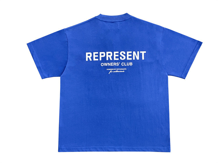 REPRESENT TRACK スモールレタリング半袖アメリカンハイストリートピュアコットン男女カップルルーズTシャツトレンド|undefined