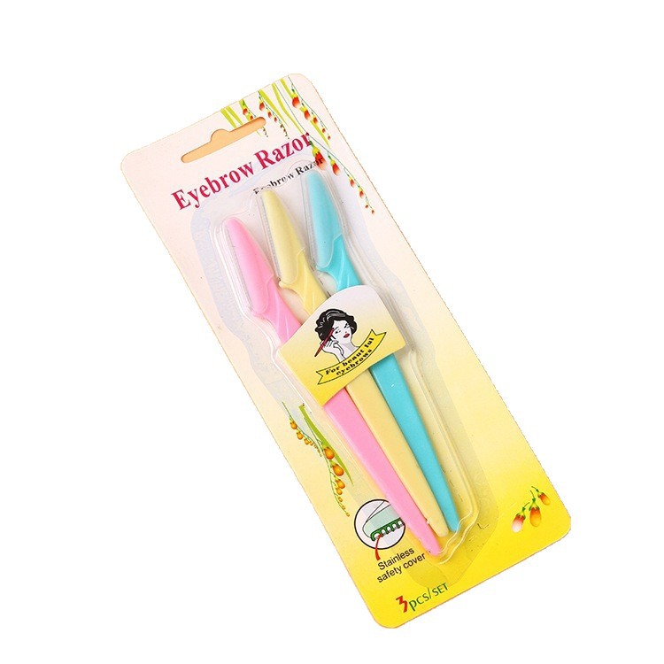 Depiladora/rasuradora mini portátil para cejas, mango recto