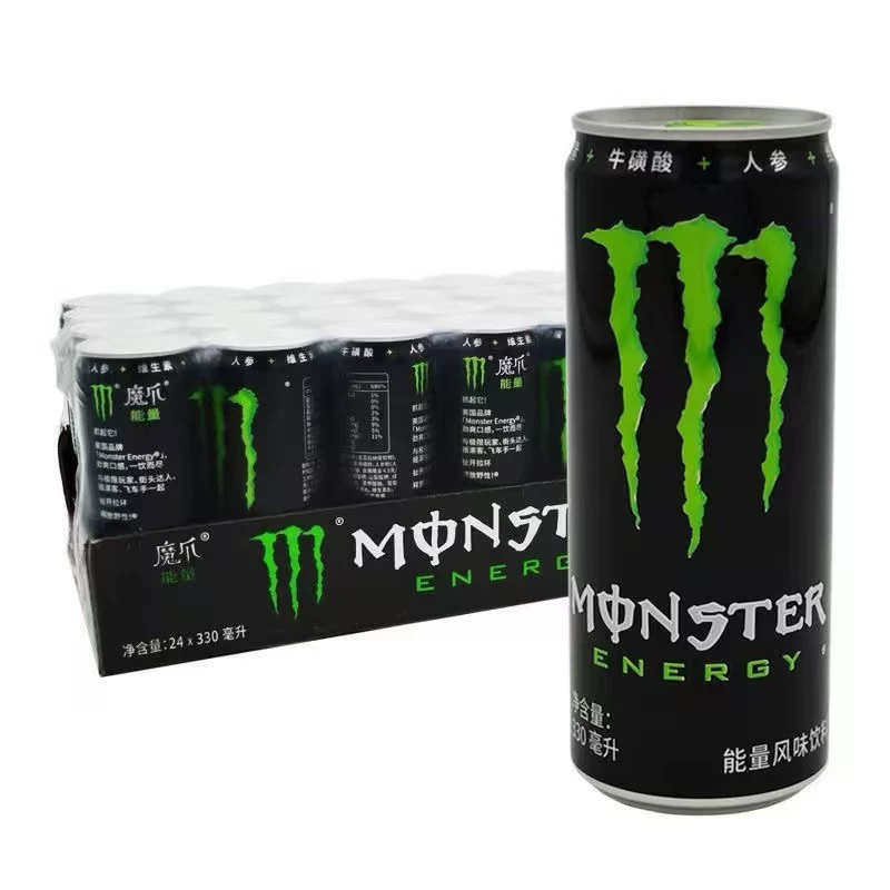 Энергетический напиток Monster оригинальный со вкусом витамин, 330 мл * 24 банки полная коробка, напиток с вкусом витамина, черный