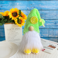 Summer Lemon Plush Doll with High Hat, Amazon's New 2023 Release, Standing Unmasked Old Man Figure