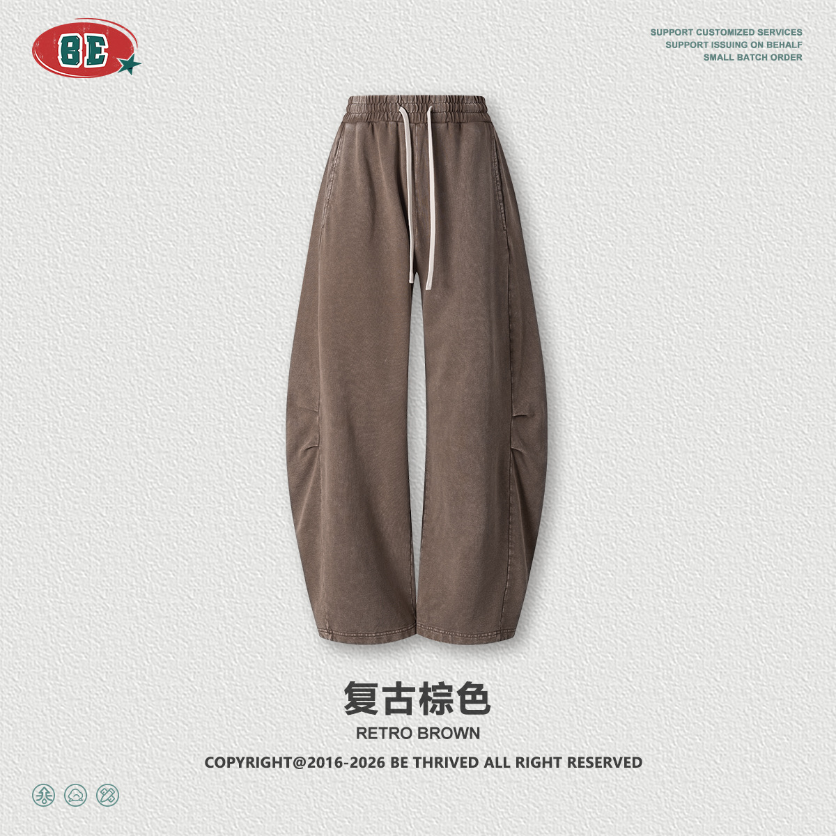 Be Hombres| Retro americano lavado en agua camiseta de mangas cortas cimetiera pantalones rectos BOXY dos piezas para hacer viejo conjunto casual