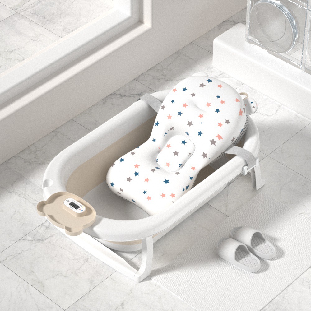 Baños de baño para bebés 0-6 años recién nacido plegable para bebés niños grande con termómetro Amazon