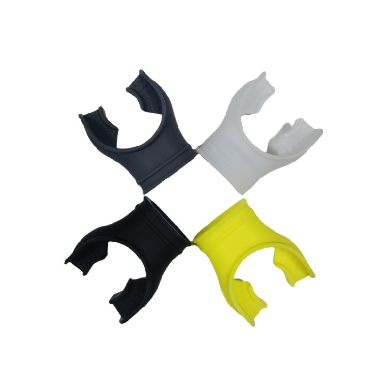 Diving Snorkel Mouthpiece Colorful Dot Silicone Second Stage Universal Mouthpiece Snorkeling Three Treasure Mouthpiece Scuba Equipment