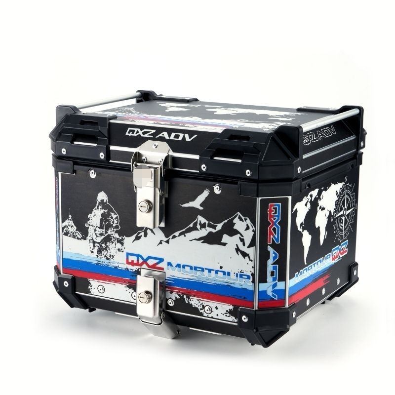 Motorcycle Rear Trunk, Electric Vehicle Trunk, Scooter Aluminum Alloy Trunk, Takeaway Insulated Box, Tool Box