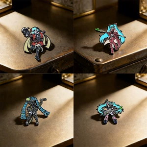 Hatsune Miku series metal brooch cartoon anime peripheral backpack accessory 2026 new enamel badge