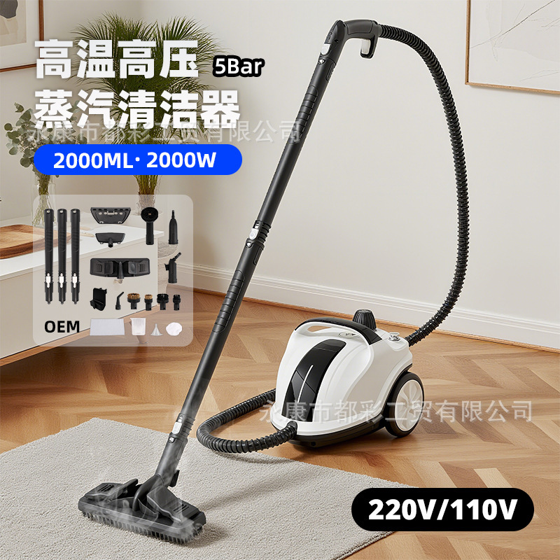 New Cross-Border 2L High-Temperature and High-Pressure Steam Cleaner for Home Use, Multifunctional Cleaning Machine for Floors and Kitchens, European, American and British Standards