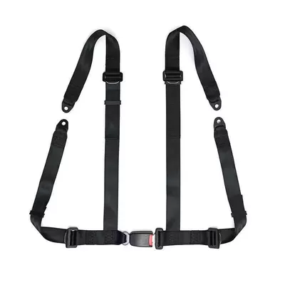 Kart bumper car racing seat four-point seat belt amusement equipment children adult adjustable safety belt (Other Automotive Safety Supplies) - black