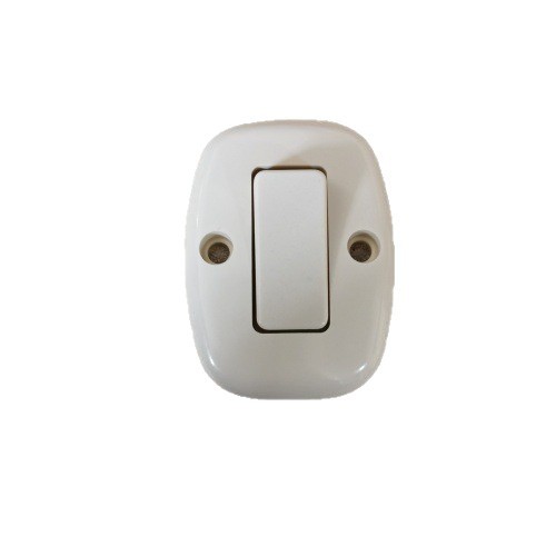 Un interruptor de pan al vapor, un interruptor de balancín americano, un interruptor de pared, un interruptor de baquelita marfil