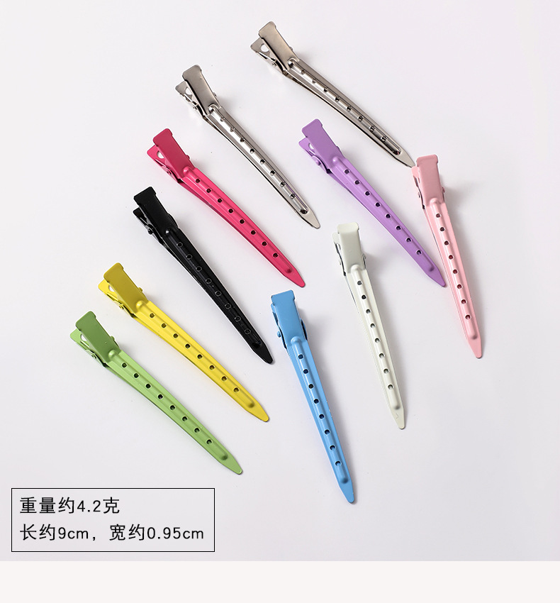 Haarwuzel-Volumen-Clip seitlicher Pony Make-up Positioning farbige Haarspange hohe Scheitel spitz geschnäbelter Clip Entenschnabel-Haarspange Haarclip