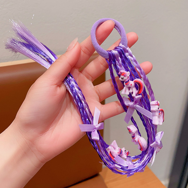 儿童发绳2025新款小马宝莉发饰小女孩假发辫子发带橡皮筋女童头饰|undefined