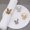 Easter Amazon high-grade Western Restaurant rabbit Napkin buckle Napkin Ring Jade Hare Napkin rings Cloth circle Manufactor wholesale