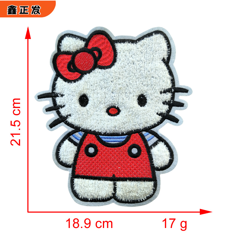 가열멜트 접착제*빨간색 흰색*고양이*고양이*높이 21.5*18.9cm