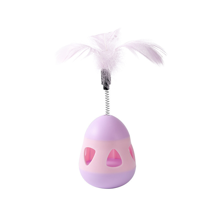 Toy Ball Self-Entertainment Tumbler Wand Food Dispenser Cat Spinner Teaser Kitten Pet Supplies Cross-Border_voghion.com