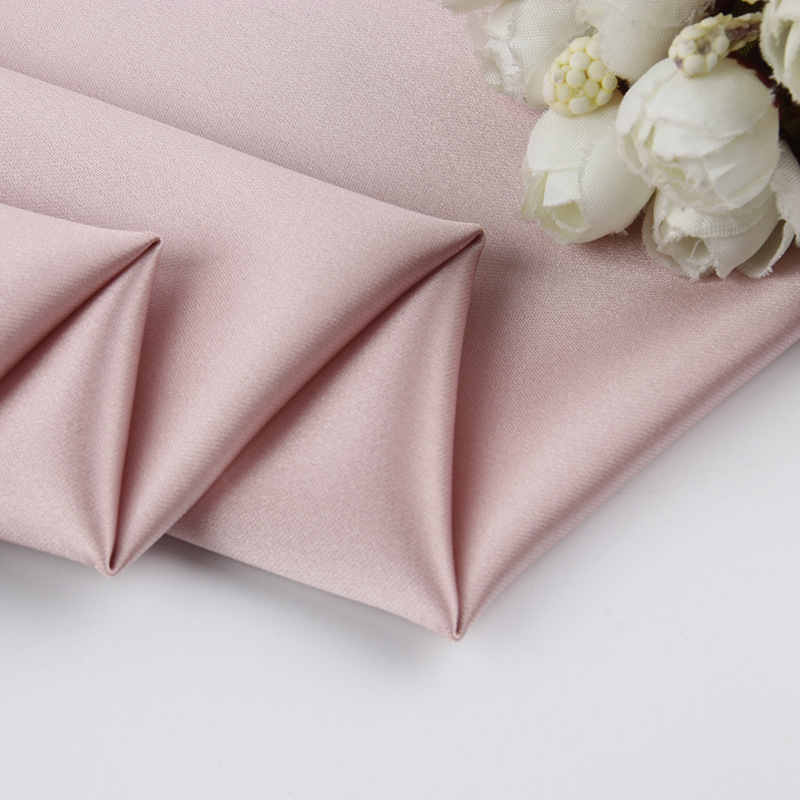 玫瑰緞面料 櫻花緞彈力色丁面料 女裝連衣裙吊帶裙襯衫禮服面料
