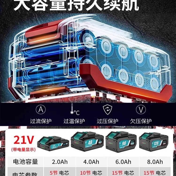 木工用リチウムチェーンソー、充電式チェーンソー、電気丸鋸、ディスクソー、ハンドチェーンソー切断機、Daiyi Xinxiaに適しています|undefined