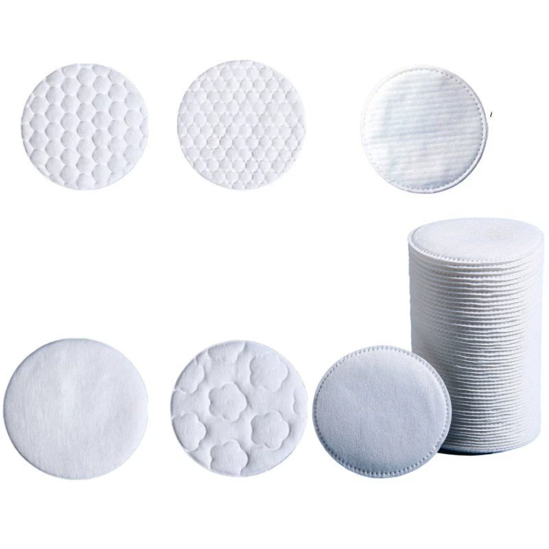  cotton pads, cosmetic quilted cotton wipes, Amazon, increased thickness, English