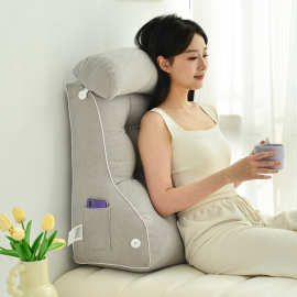 床头靠垫床上靠枕看书多功能大靠背垫抱枕沙发护颈护腰部支撑靠枕