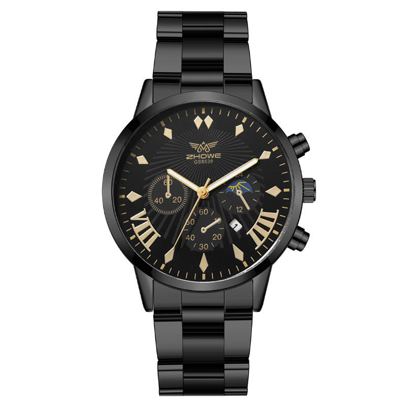 2023 nuevo reloj de correa de acero de los hombres de estilo coreano de negocios Delgado simple calendario luminoso reloj no mecánico para los estudiantes Hombres