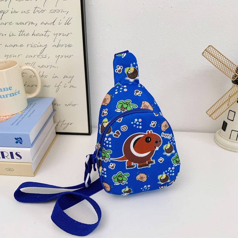 Moda de dibujos animados para niños y niñas bolsos de pecho lindos impresión mini mochila de bebé 2025 nuevo bolso de cambio de niños