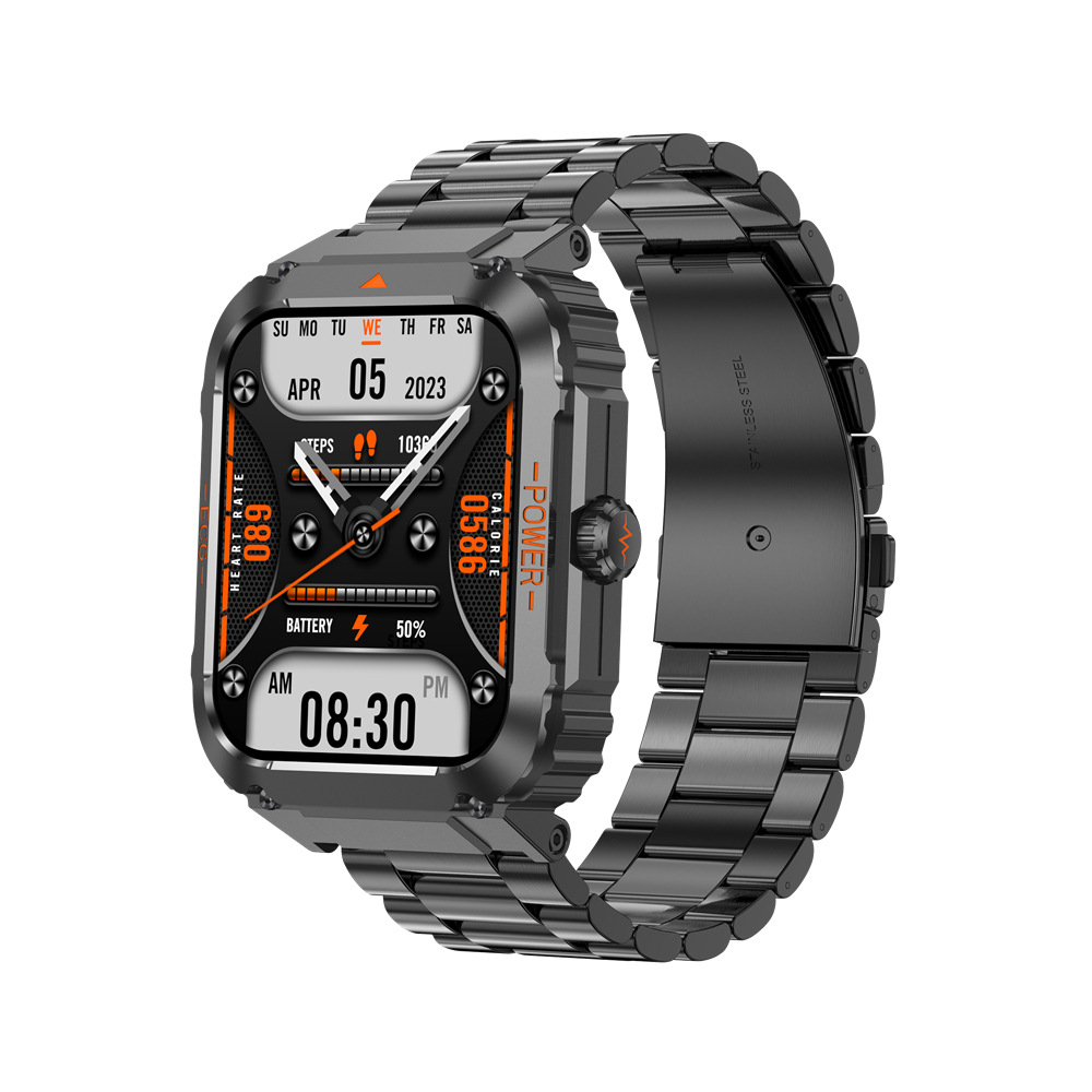 New ET550 smartwatch Bluetooth call ECG electrocardiogram blood glucose heart rate temperature monitoring exercise_voghion.com