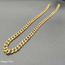 hiphop项链钛钢不锈钢真空镀金NK大金链子街头链条几何型街头风