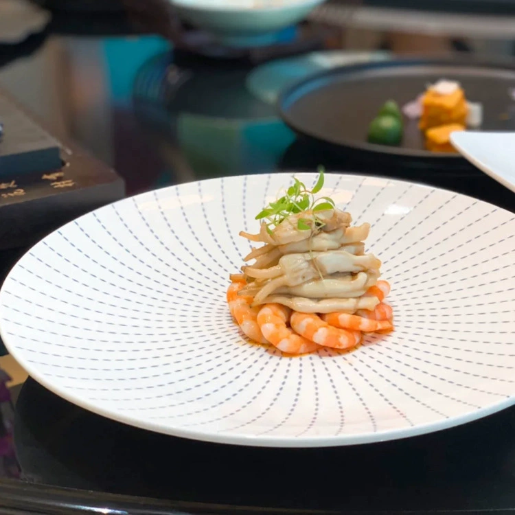 Гостиничная китайская кухонная посуда, мелкая тарелка, круглая, креативная, художественная концепция, блюдо, блюдо для холодных блюд, тарелка для китайского клуба, персонализированная посуда, тарелка