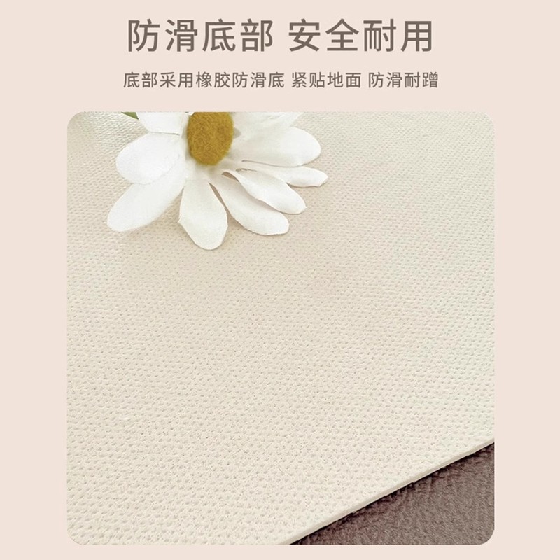 现代新款客厅地毯防水防滑家用皮革茶几毯可擦免洗防摔可裁剪地垫|undefined
