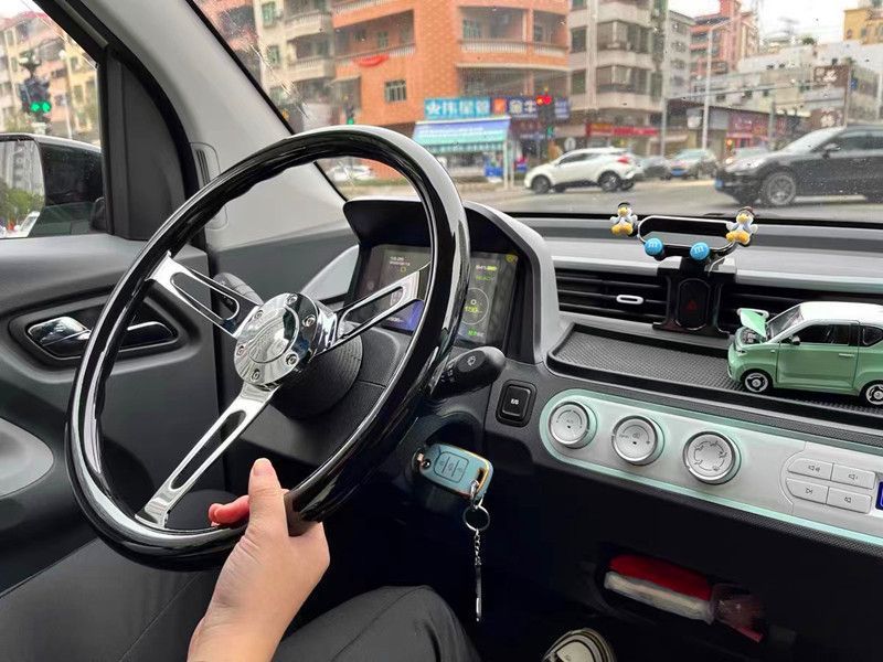 Car modification mahogany Big Dipper Longdi retro racing car Jetta Poussin brigade Santana 14 inch 15 inch steering wheel