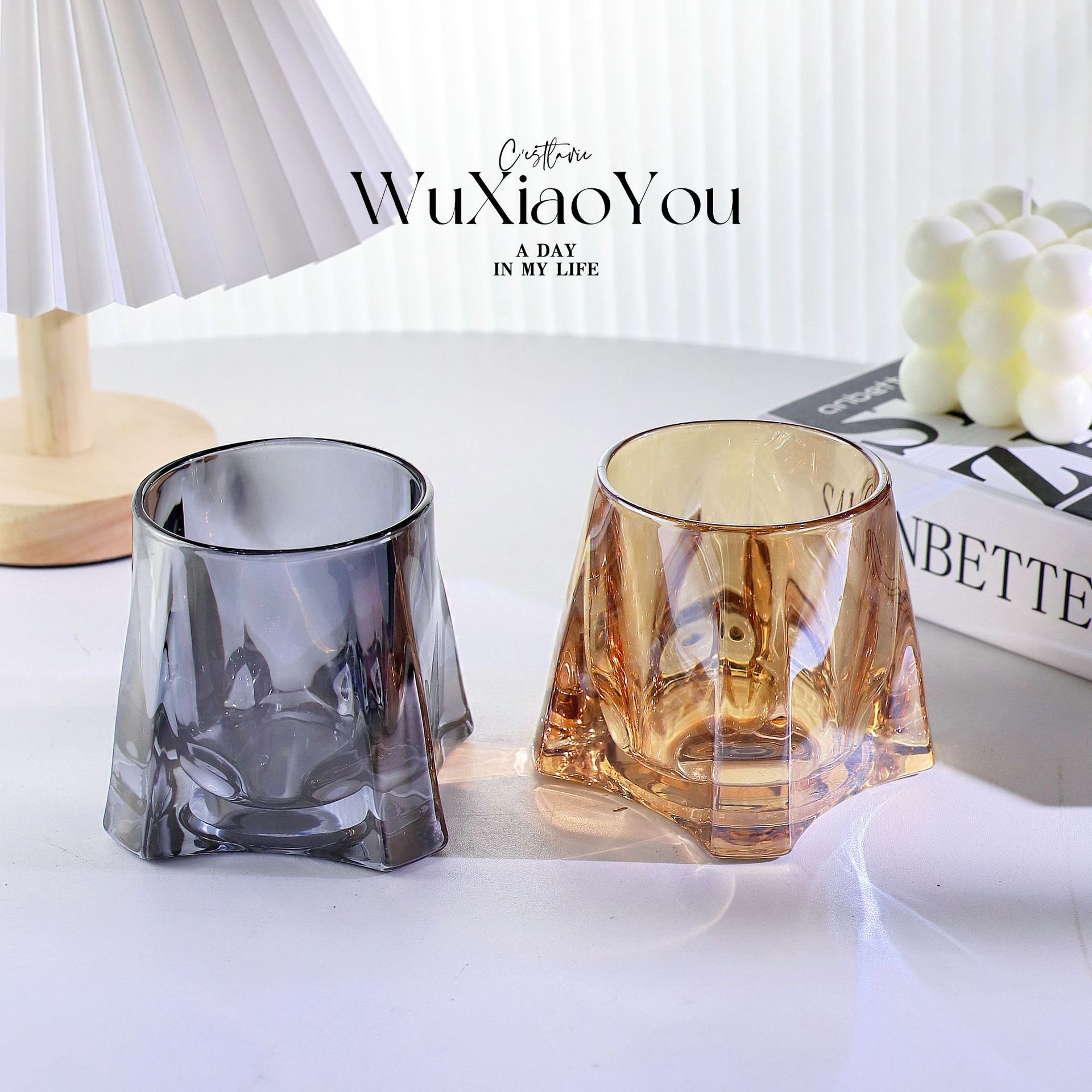 Ins Fengshandi 커피 컵 프리미엄 센스 위스키 와인 컵 가정용 유리 와인 컵 외국 와인 컵 드루킹 컵