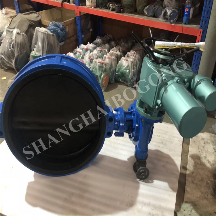 电动尼龙板蝶阀D971XN-16Q 电动对夹软密封尼龙板蝶阀 DN250