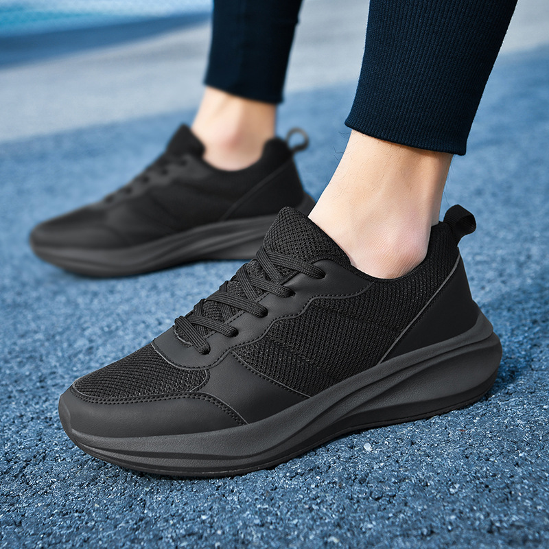 Long-Term Availability, Breathable Mesh Black Training Shoes, Comprehensive Training Shoes, Ultra-Light Running Shoes, Sports Shoes, Men's Shoes