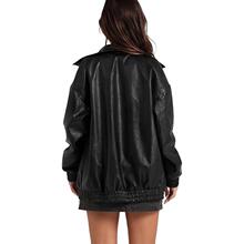 T 32959 PU Leather Jacket Zipper Side Pocket ����Ƥ�п�